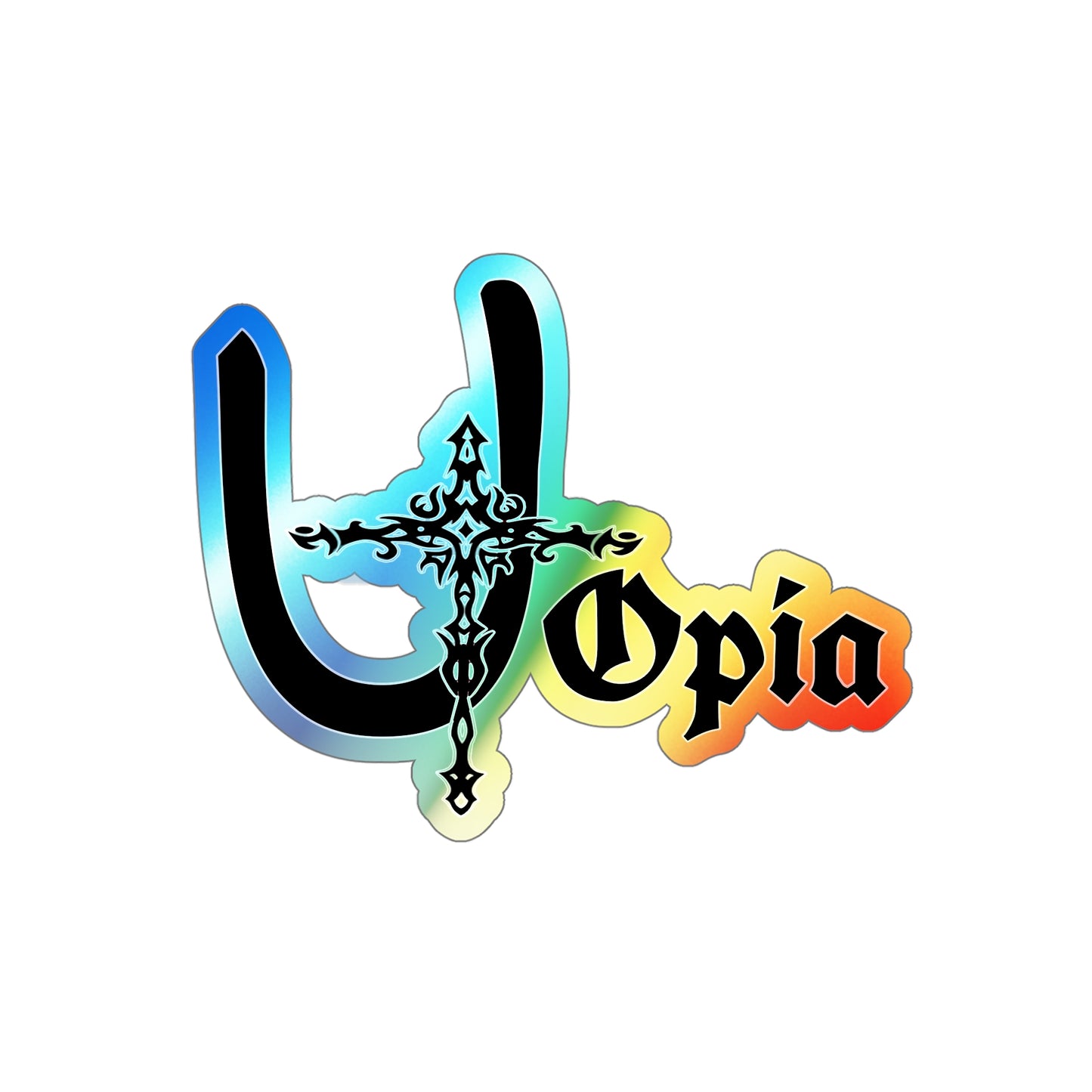 Utopia Holographic Die-cut Stickers