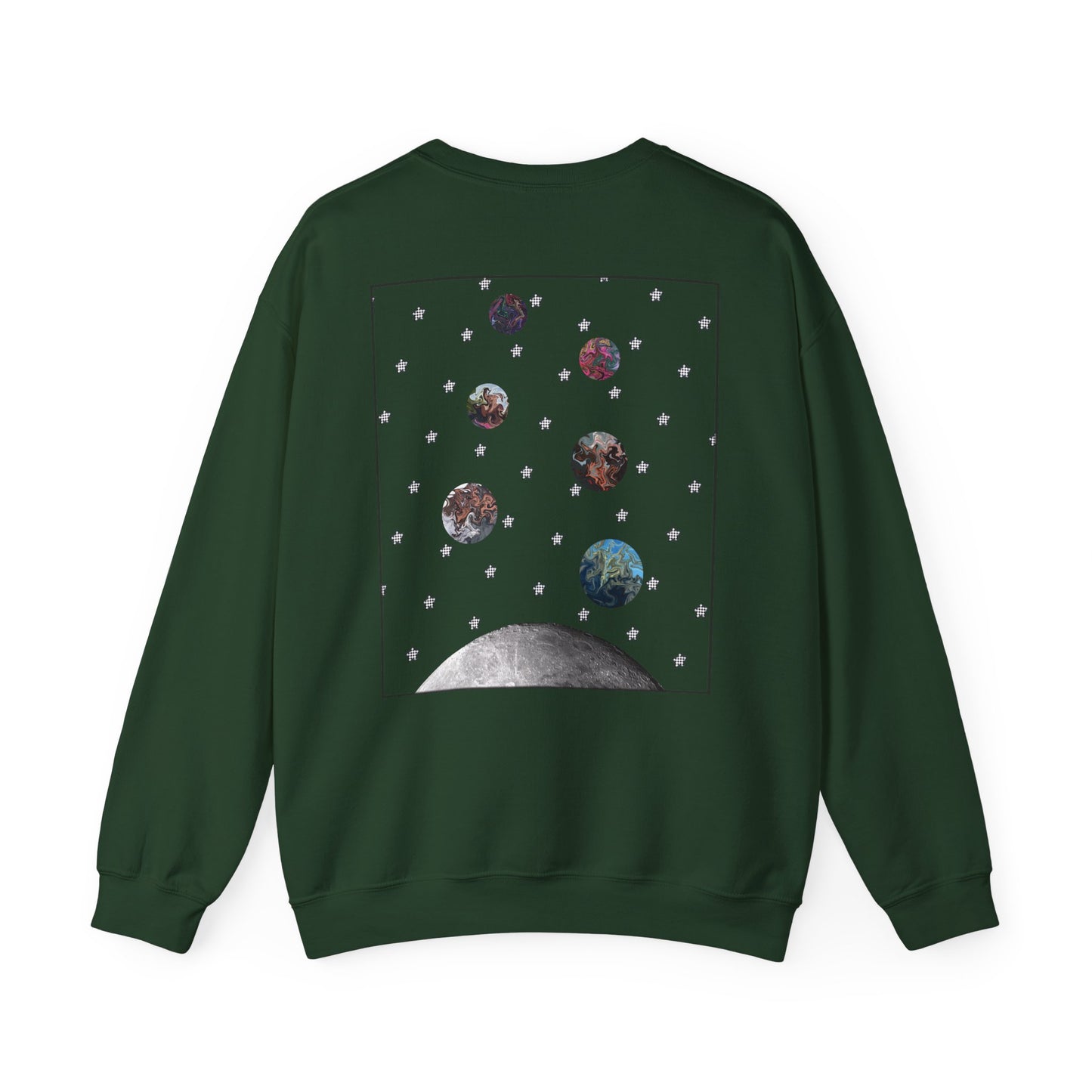 Utopia|Space|Unisex Heavy Blend™ Crewneck Sweatshirt