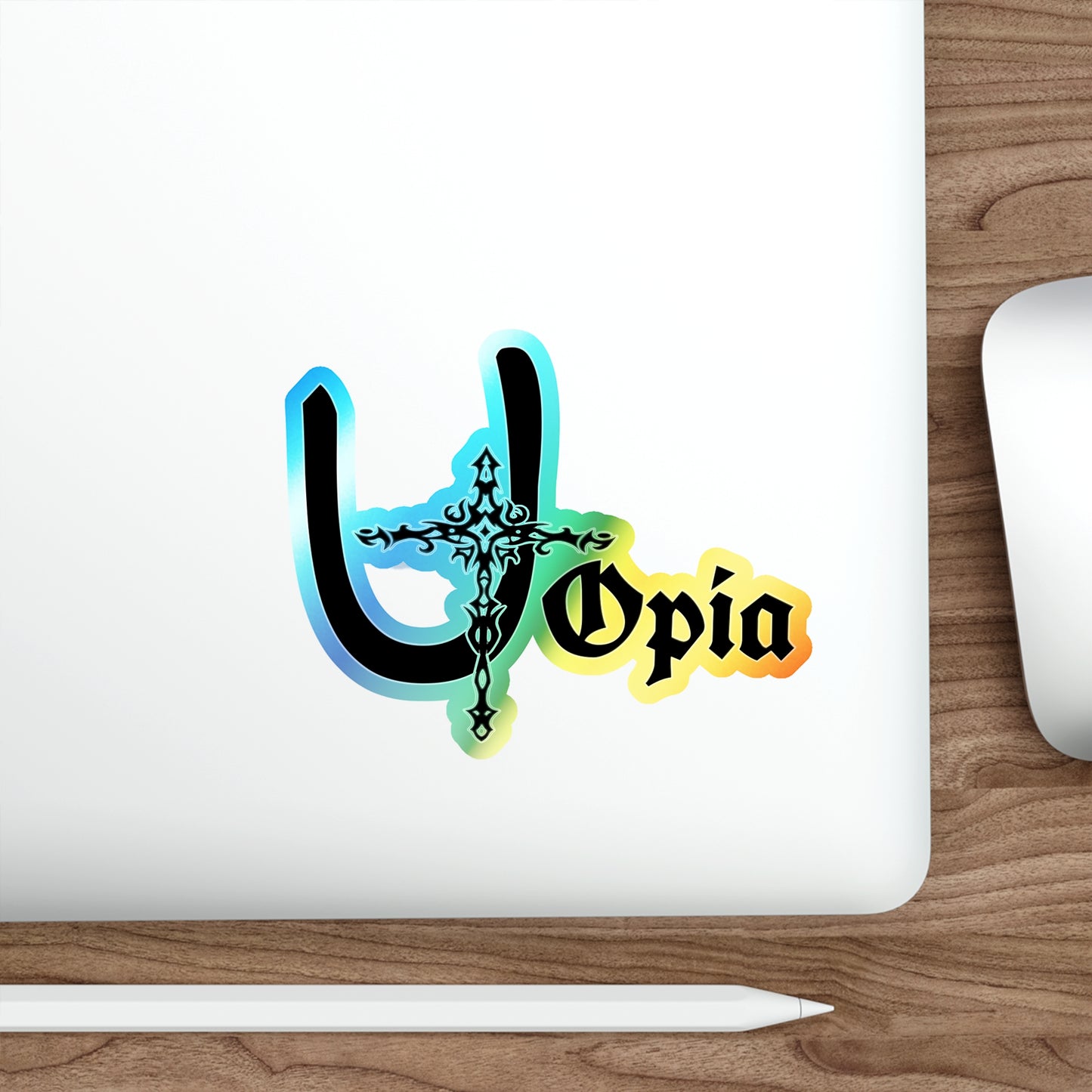 Utopia Holographic Die-cut Stickers