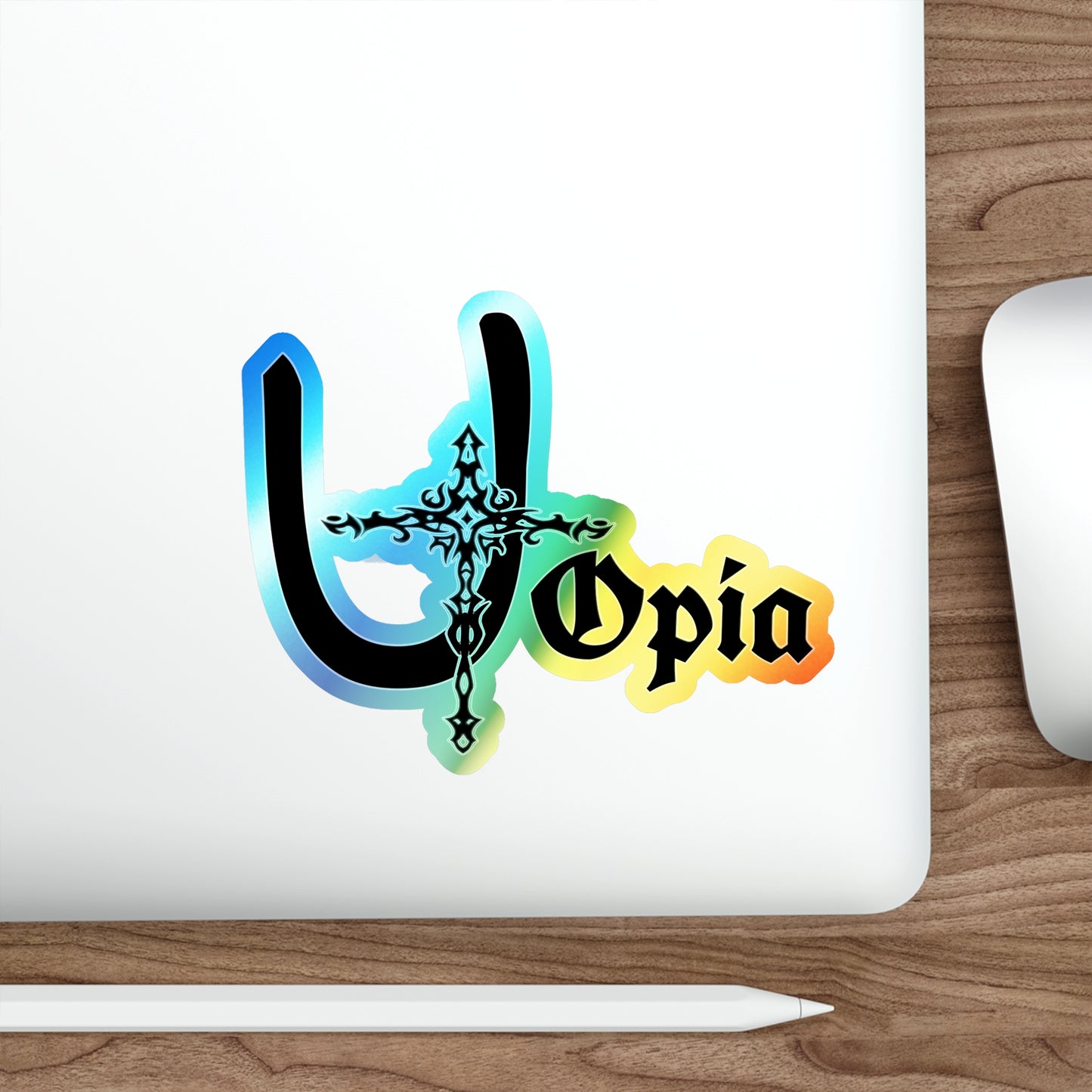 Utopia Holographic Die-cut Stickers