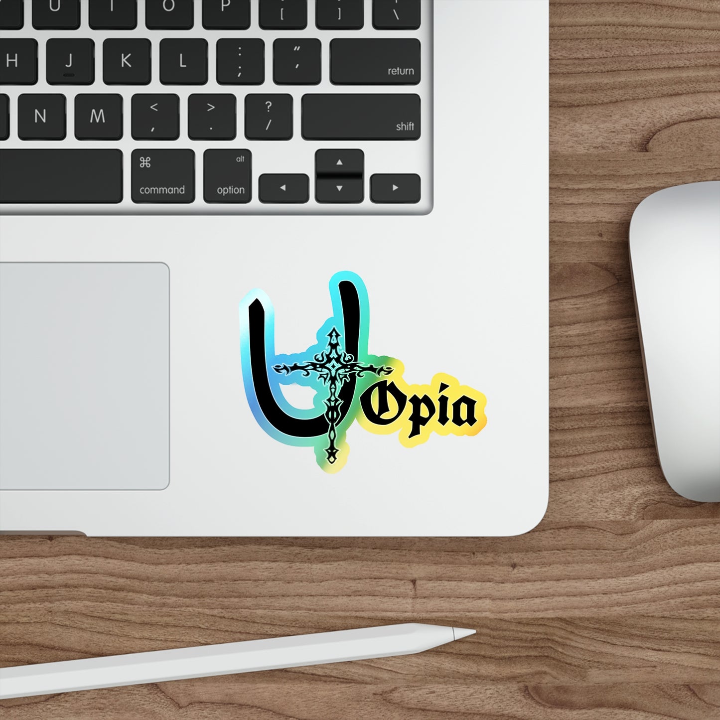 Utopia Holographic Die-cut Stickers